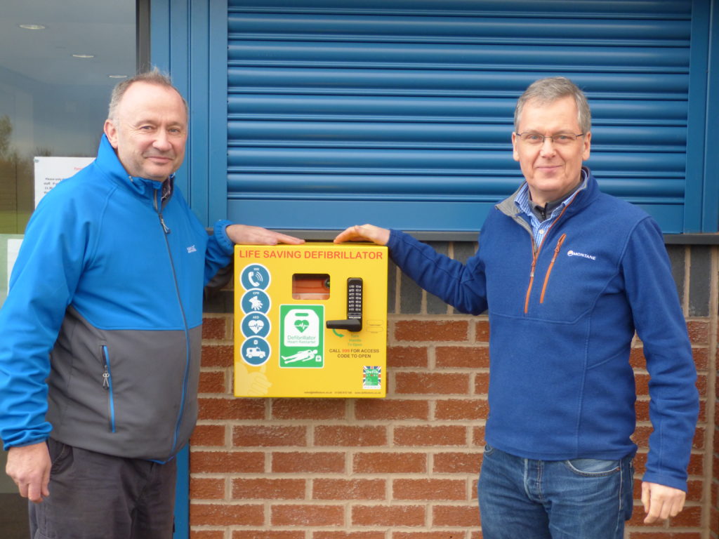 Lifesaving Defibrillator installed at Tim Parry Community Centre