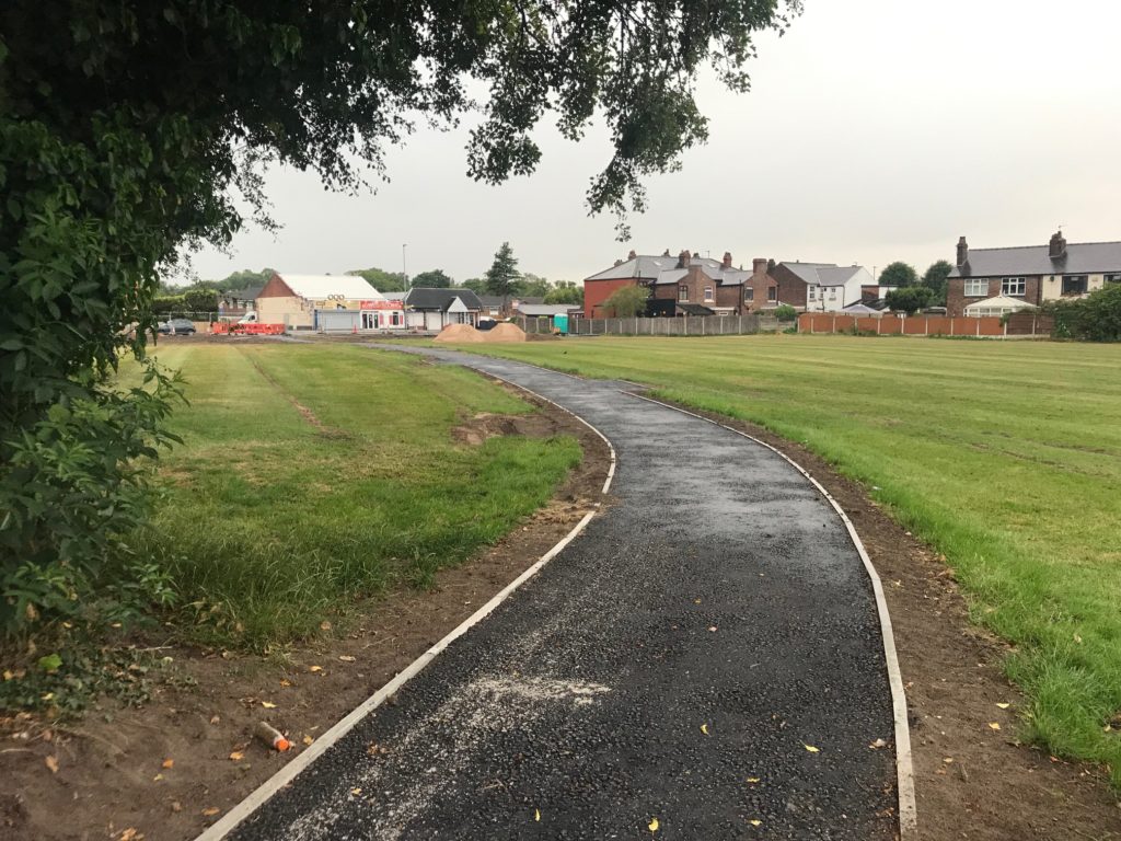 Work resumes on developing the field off Parsonage Way